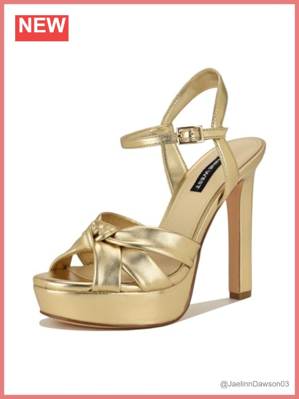 Nine West Faux Leather Platform Sandals